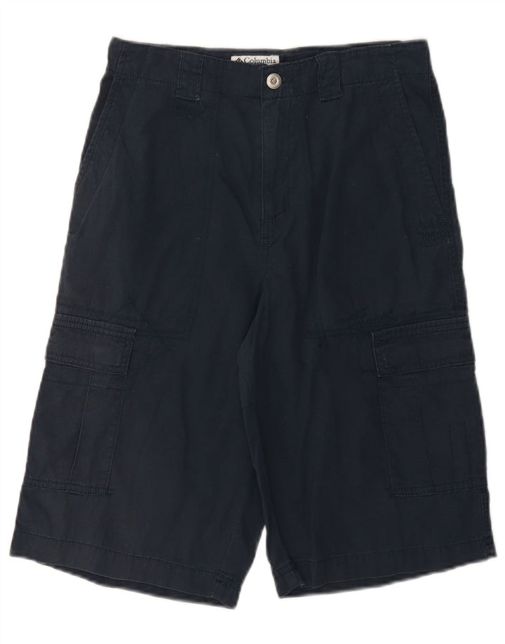 COLUMBIA Short Cargo Garçon 15-16 ans W26 Bleu Marine Coton