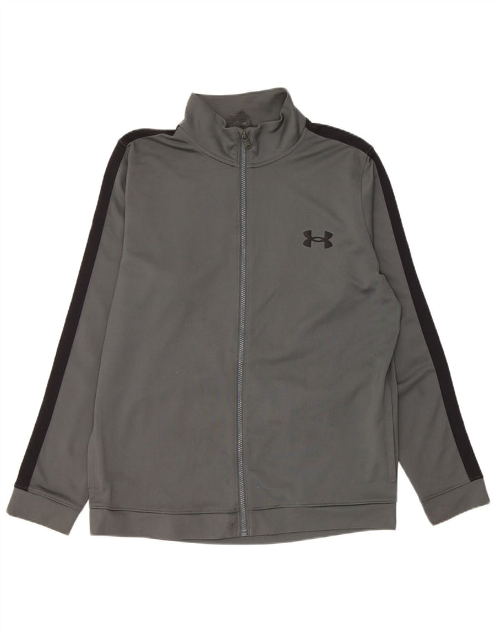 Under Armour Veste de survêtement pour homme Large Gris Colorblock Polyester