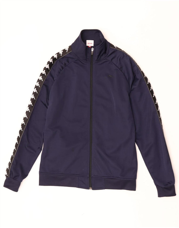 Kappa Veste de Survêtement Graphique Homme Bleu Marine Moyen Colourblock