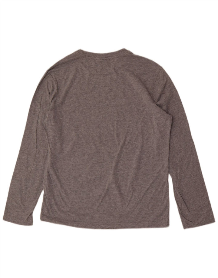 Champion Haut Graphique à Manches Longues Homme Gris Moyen