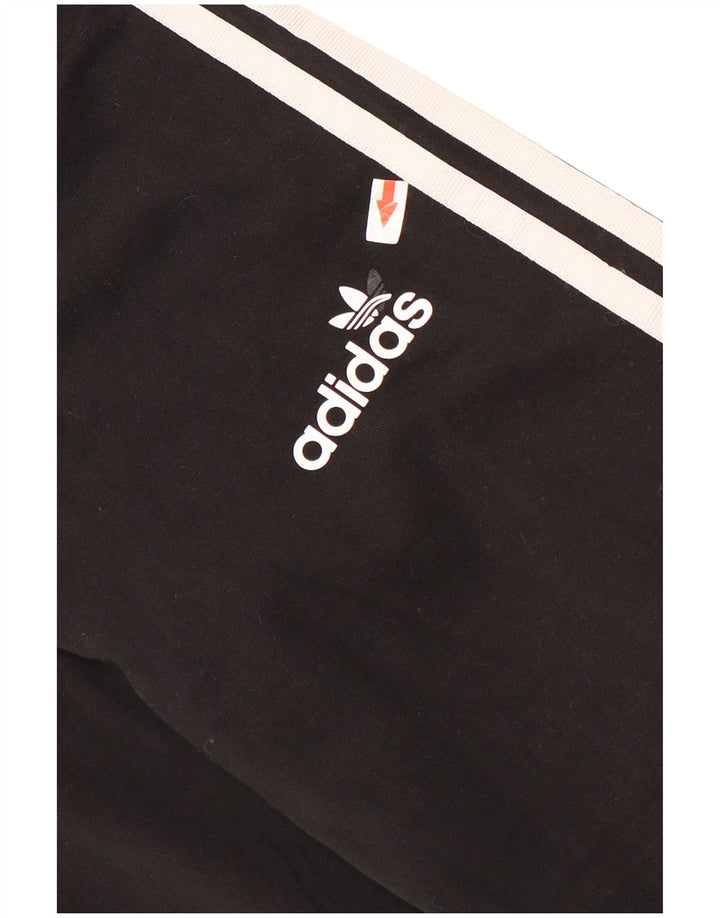 Adidas Leggings Femme UK 12 Coton Noir Moyen