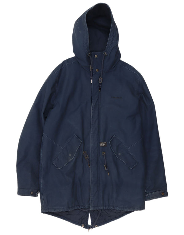 Carhartt Parka à capuche pour homme UK 42 XL Bleu marine Polyester