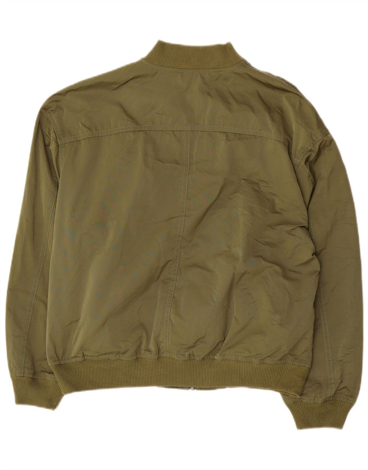 BENETTON Blouson Bomber Garçon 13-14 ans XL Vert Polyester