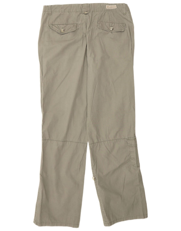 Columbia Pantalon cargo droit pour femme US 12 Large W30 L30 Coton kaki