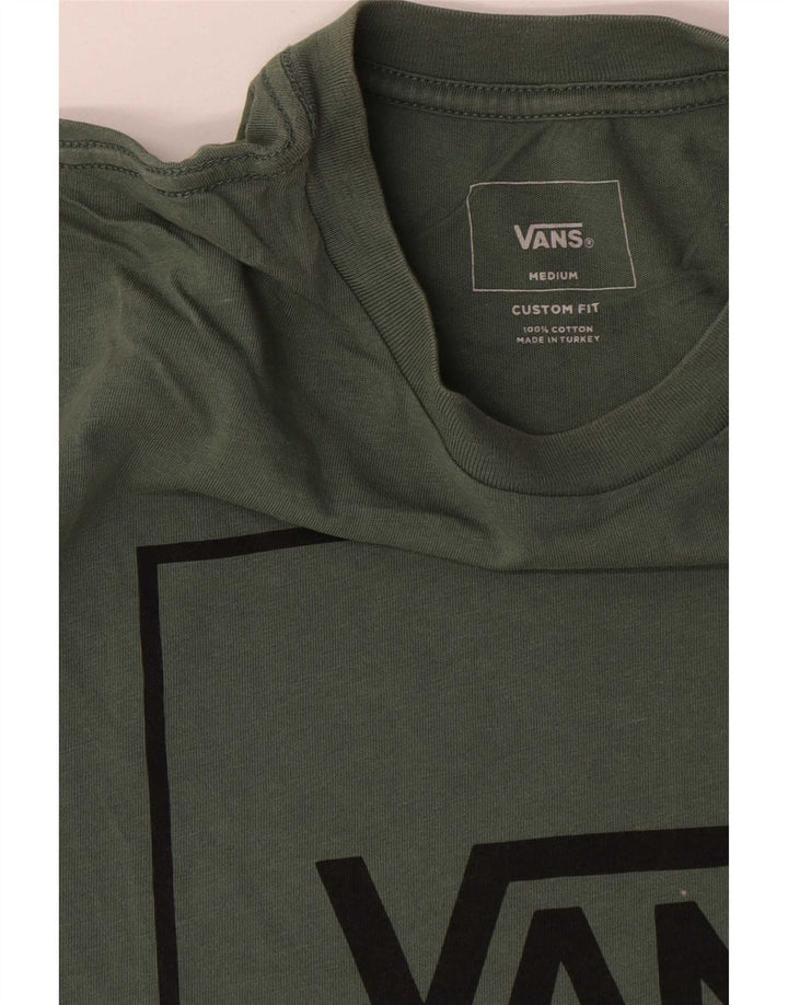 Vans T-shirt graphique ajusté sur mesure pour homme en coton vert moyen