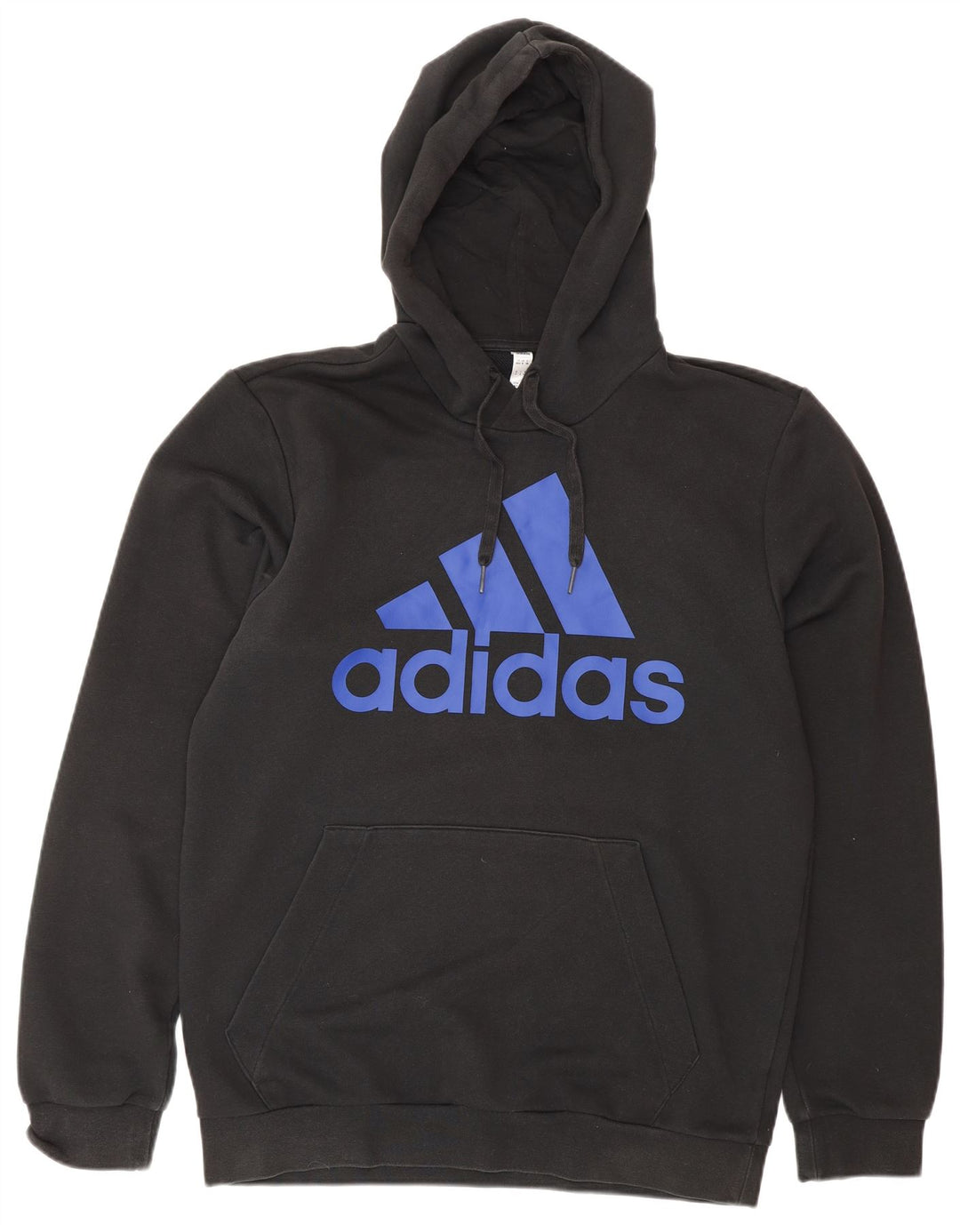 ADIDAS Pull à capuche graphique pour hommes UK 40/42 Coton noir moyen