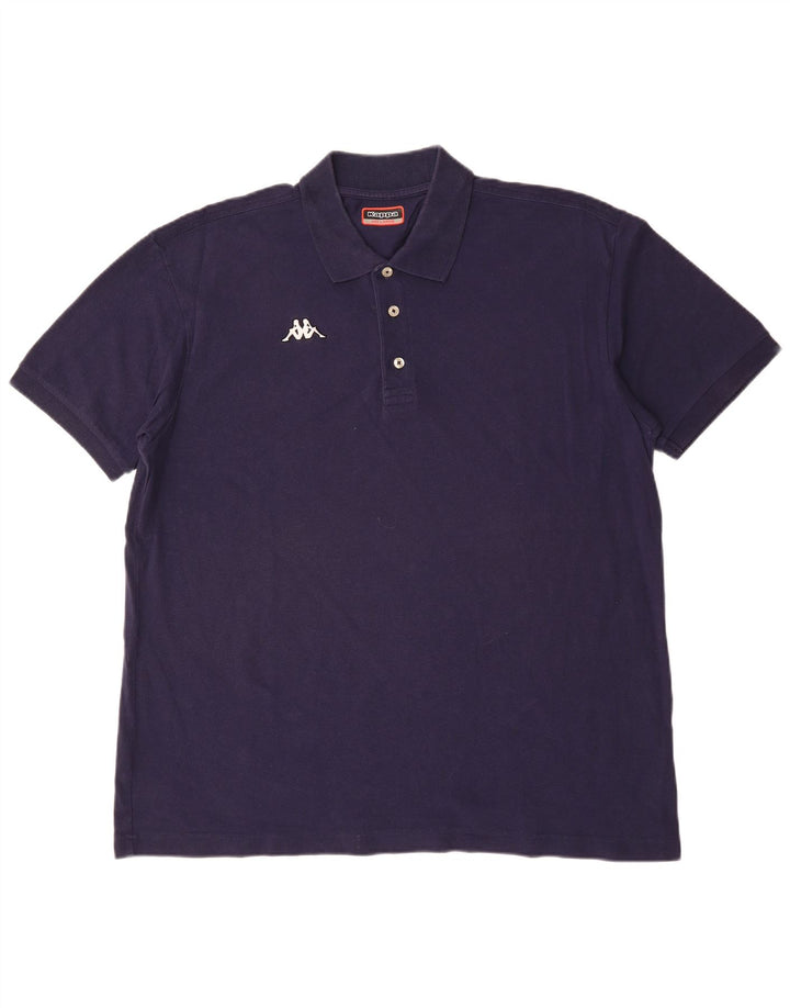 KAPPA Polo Homme 3XL Bleu Marine Coton