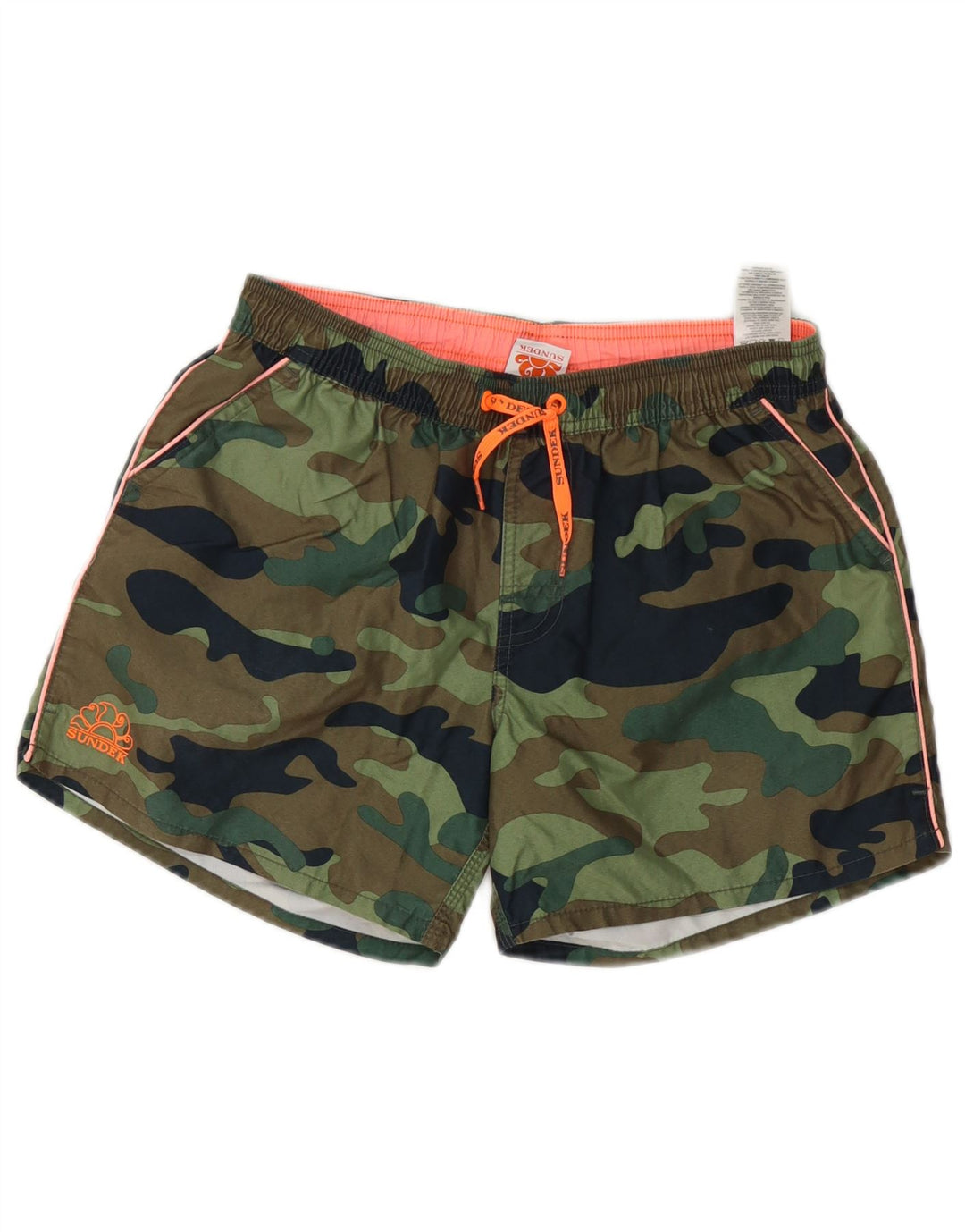 Sundek Short de Bain Garçon 15-16 Ans Kaki Camouflage Polyester