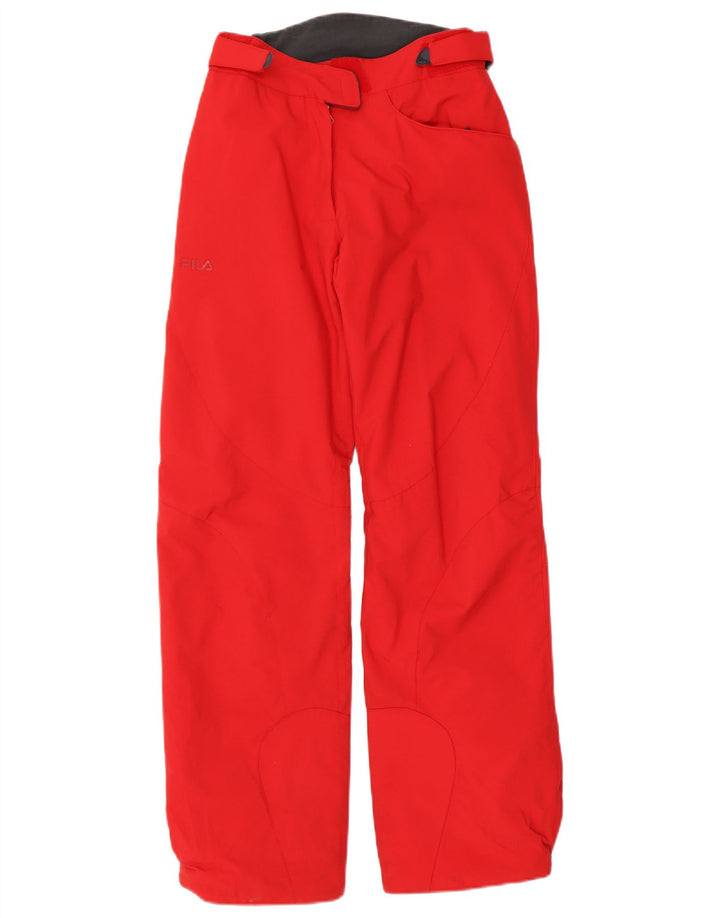 Fila Pantalon de ski femme UK 10 Small Rouge Polyamide