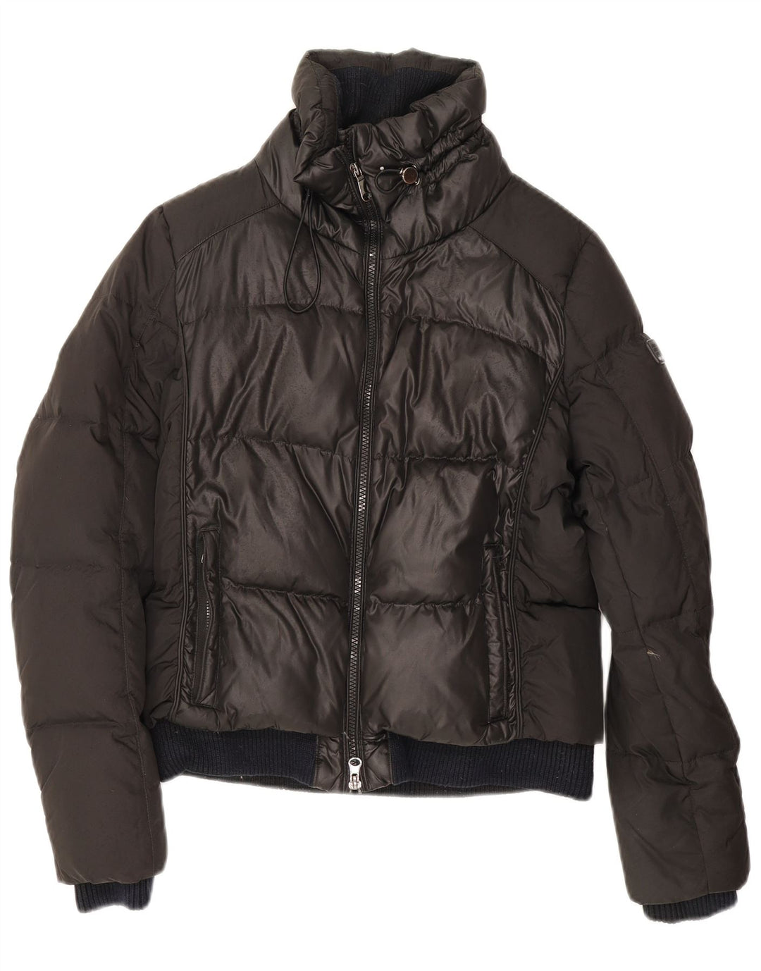 Geox Veste matelassée pour femme UK 8 Small Noir Polyester