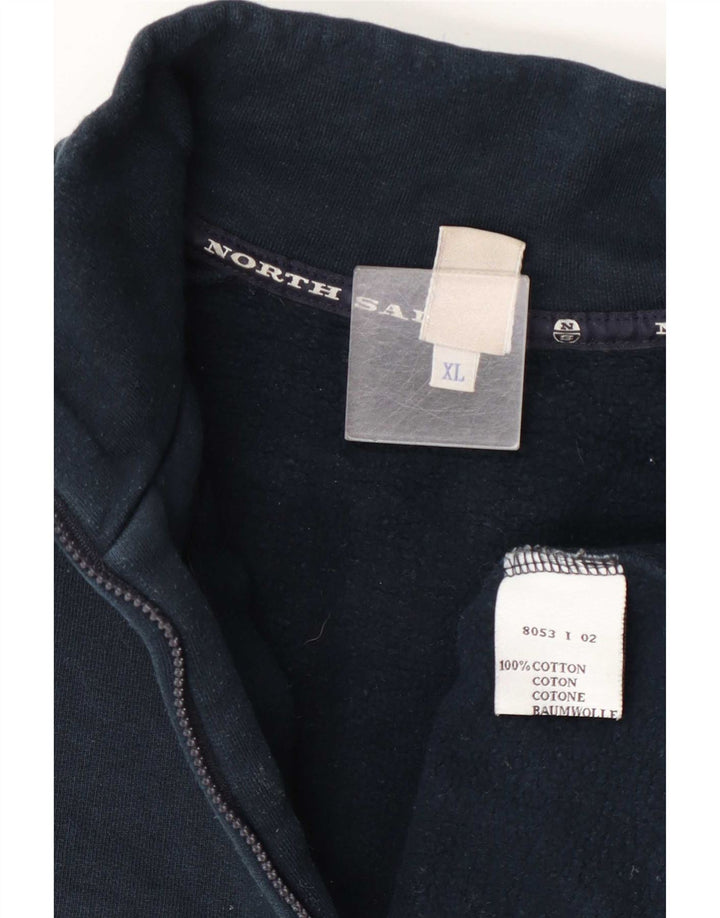 North Sails Sweat-shirt col zippé pour homme XL en coton bleu marine