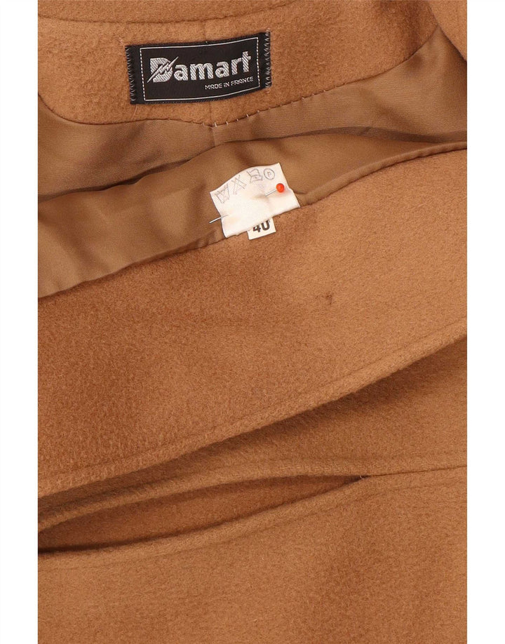 Damart Manteau Femme EU 40 Laine Beige Moyen