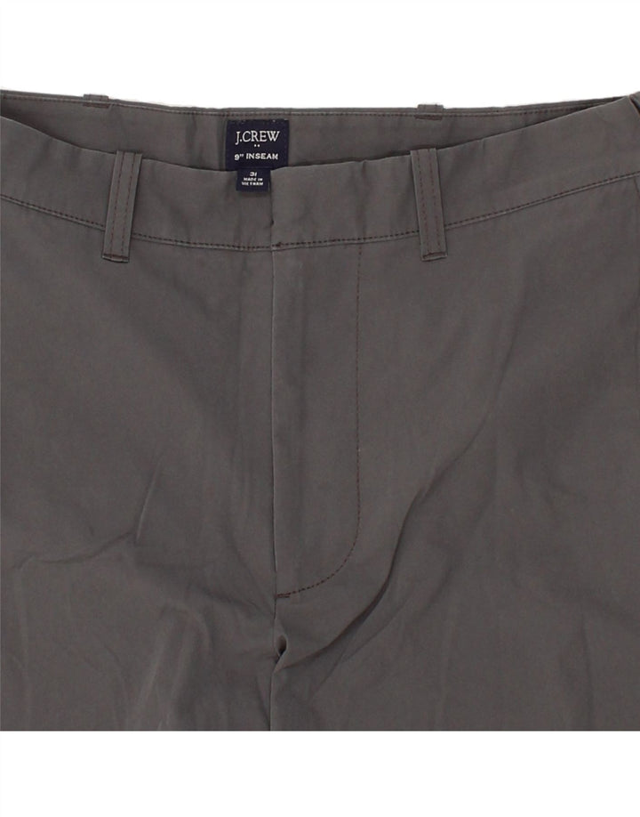 J. CREW Mens Chino Shorts W31 Medium Grey Polyester Vintage J. Crew and Second-Hand J. Crew from Messina Hembry 