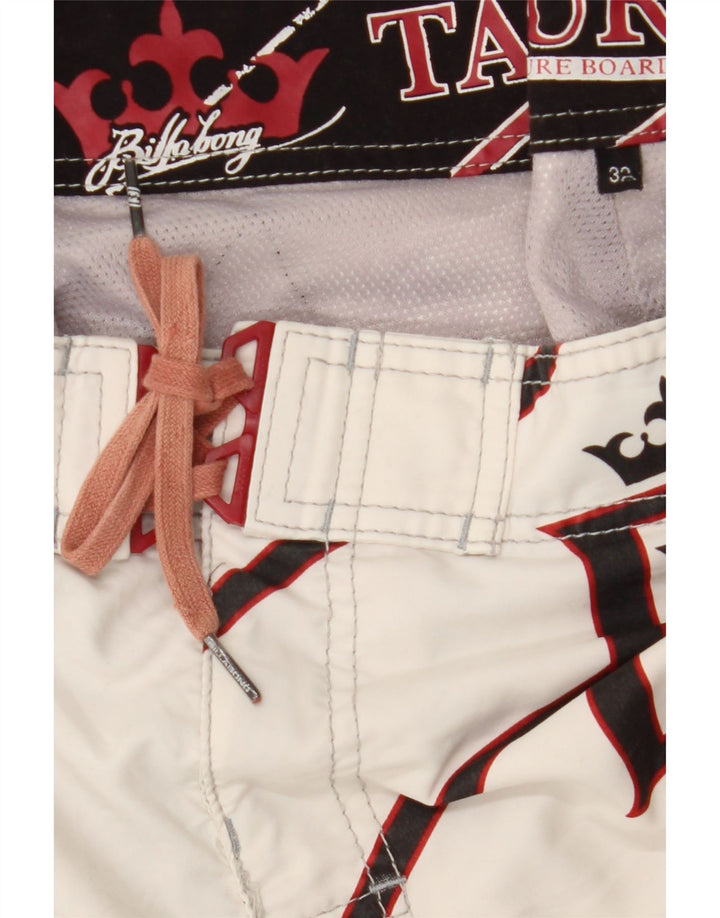 BILLABONG Short de Bain Graphique Homme Rayé Blanc Cassé Moyen