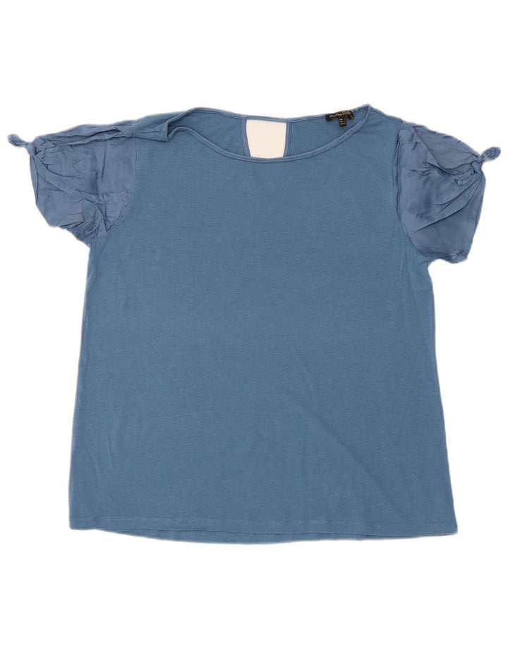 Massimo Dutti T-shirt pour femme UK 14 Large Bleu