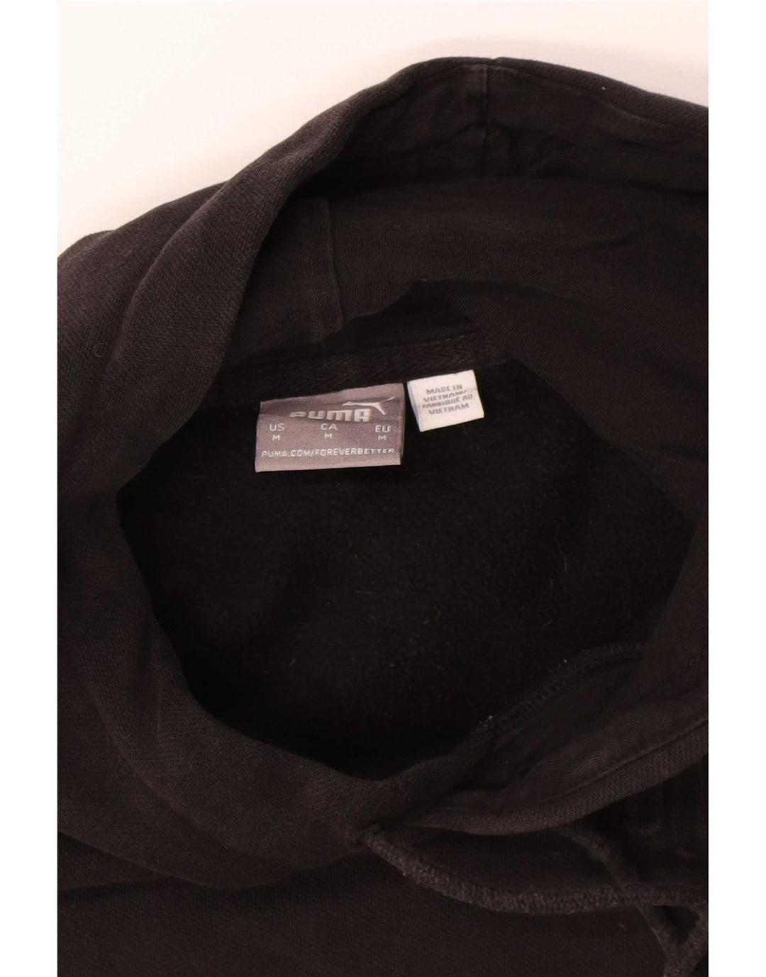 Puma Pull à capuche pour homme en coton noir moyen