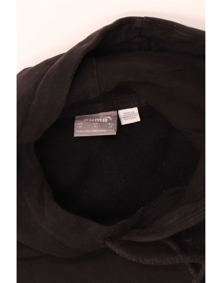 Puma Pull à capuche pour homme en coton noir moyen