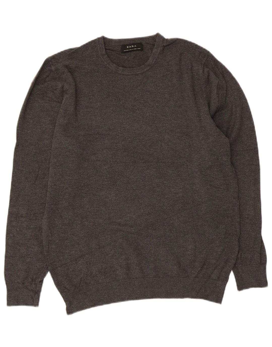 Zara Pull ras du cou pour femme UK 10 Petit Gris