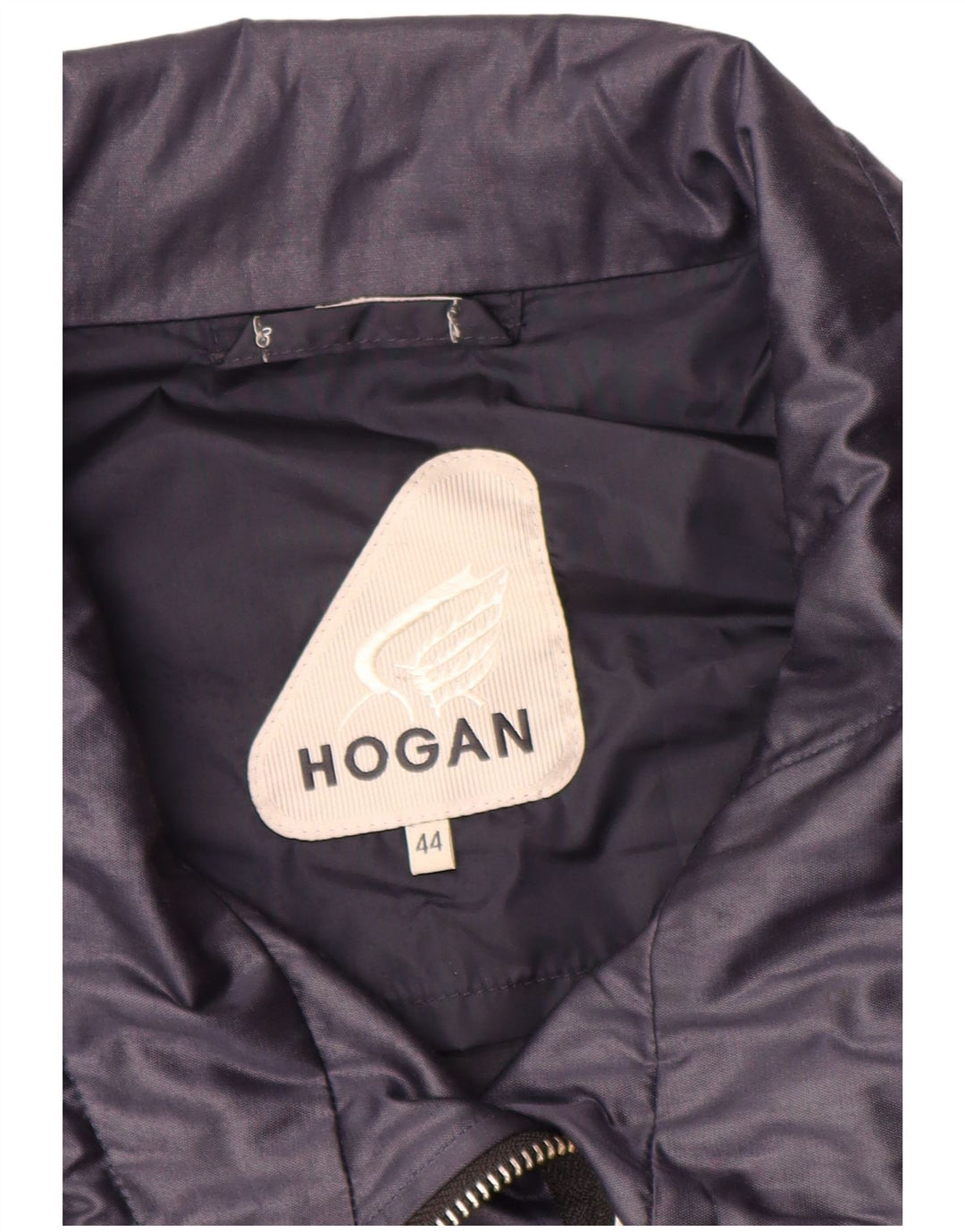 HOGAN Blouson Bomber Femme IT 44 Bleu Marine Moyen Coton