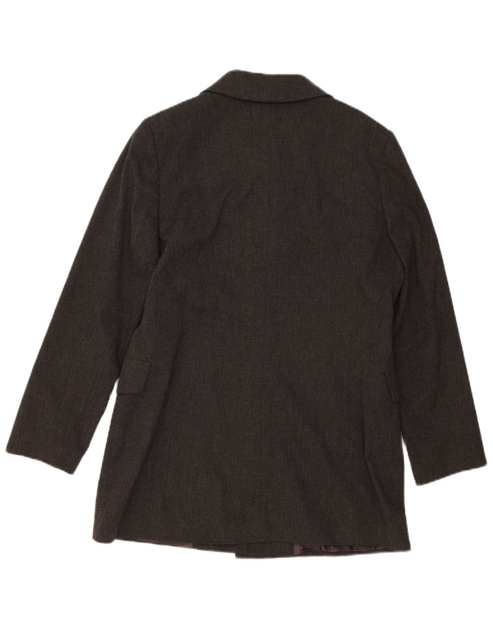 Phard Veste Blazer 5 Boutons Femme UK 16 Grande Laine Grise