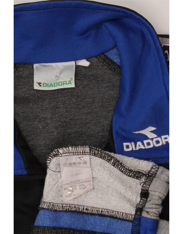 Diadora Veste de Survêtement Graphique Homme Noir Moyen Colorblock
