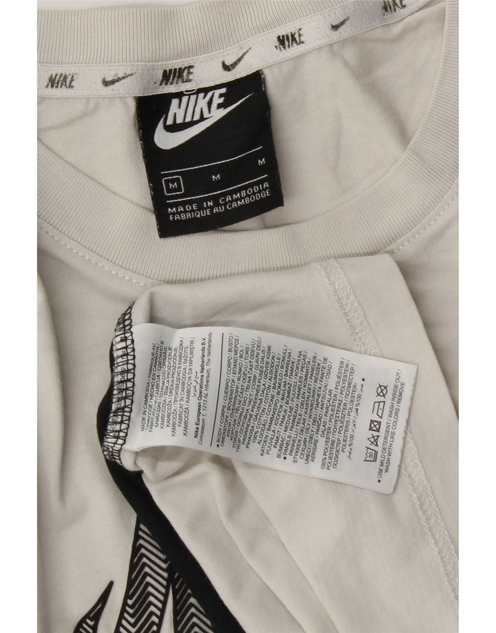 Nike T-shirt graphique en coton color block blanc moyen pour homme