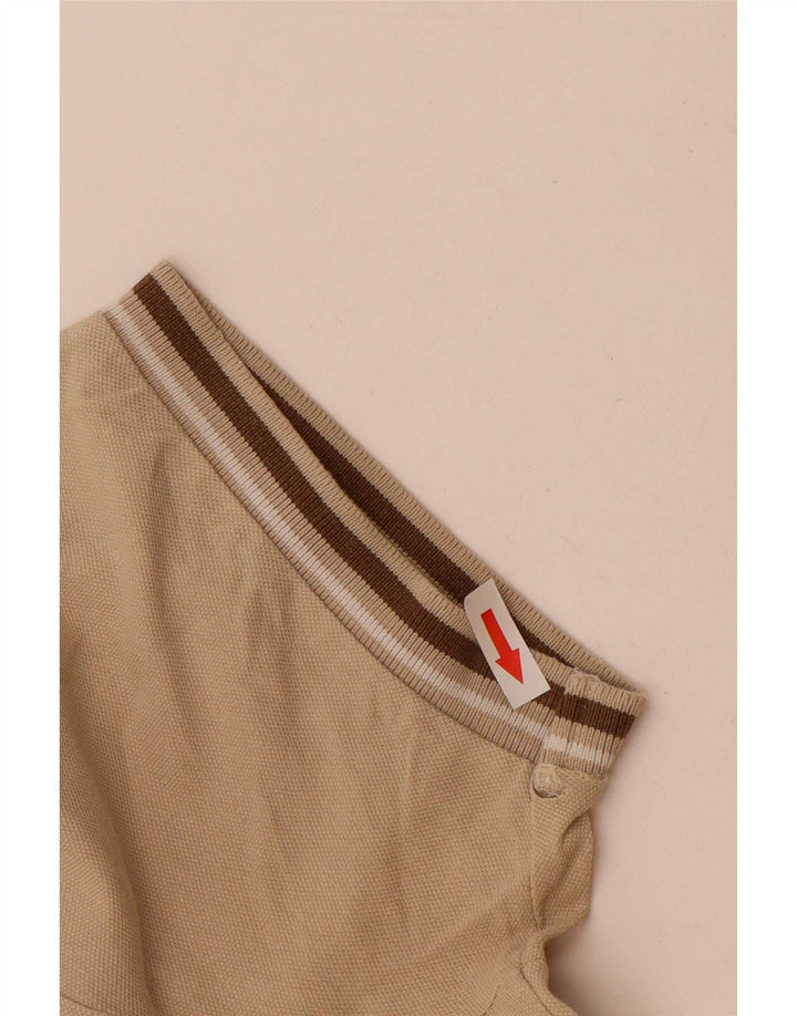 Diadora Polo Homme Coton Rayé Beige Moyen