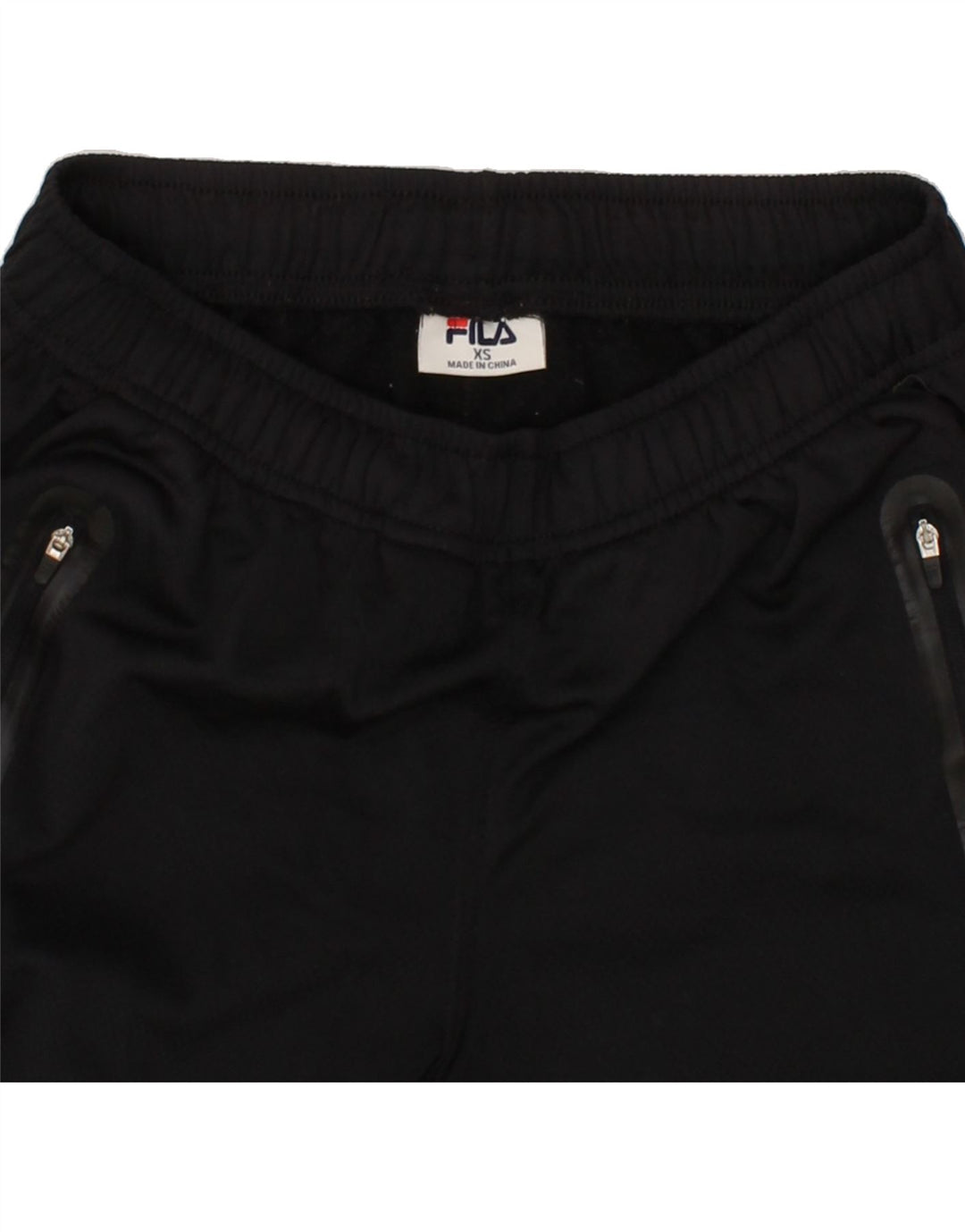 FILA Mens Tracksuit Trousers XS Black Polyester Vintage Fila and Second-Hand Fila from Messina Hembry 