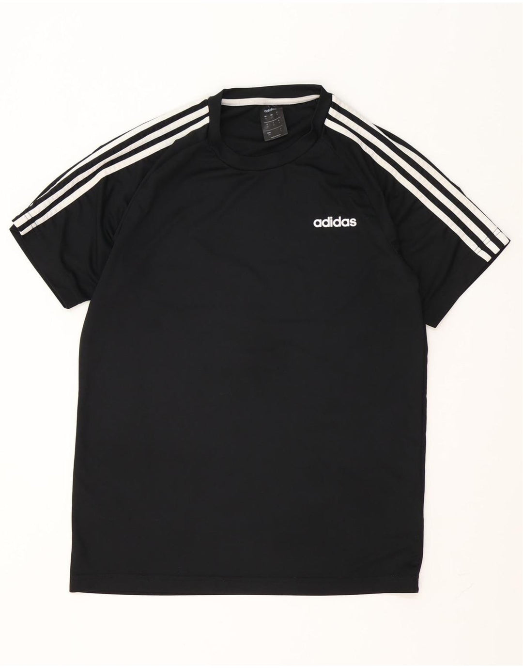 Adidas Hommes Climalite T-Shirt Top Noir Moyen Polyester