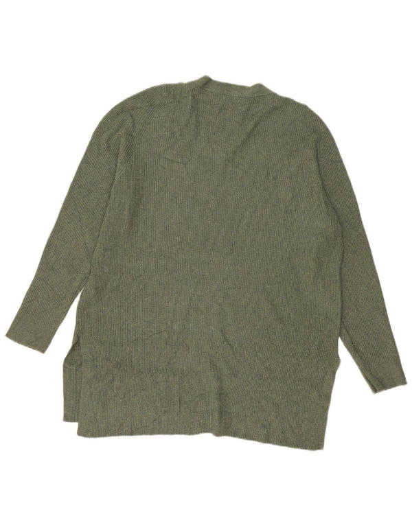 Marks & Spencer Pull surdimensionné à col en V pour femme UK 16 Large Kaki