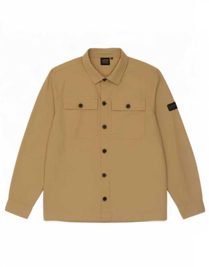 Barbour Chemise Homme Coton Beige Moyen