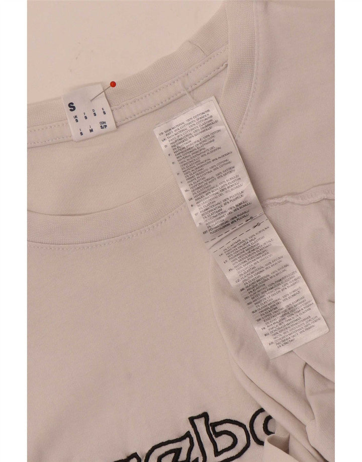 Reebok T-Shirt Graphique Homme Petit Blanc Coton
