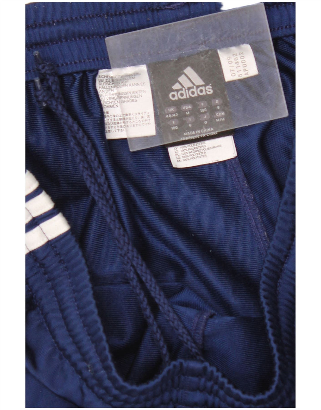 ADIDAS Pantalon de survêtement pour homme UK 40/42 Bleu marine moyen Polyester