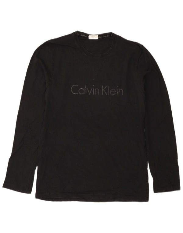 Calvin Klein Haut graphique à manches longues pour hommes, petit noir