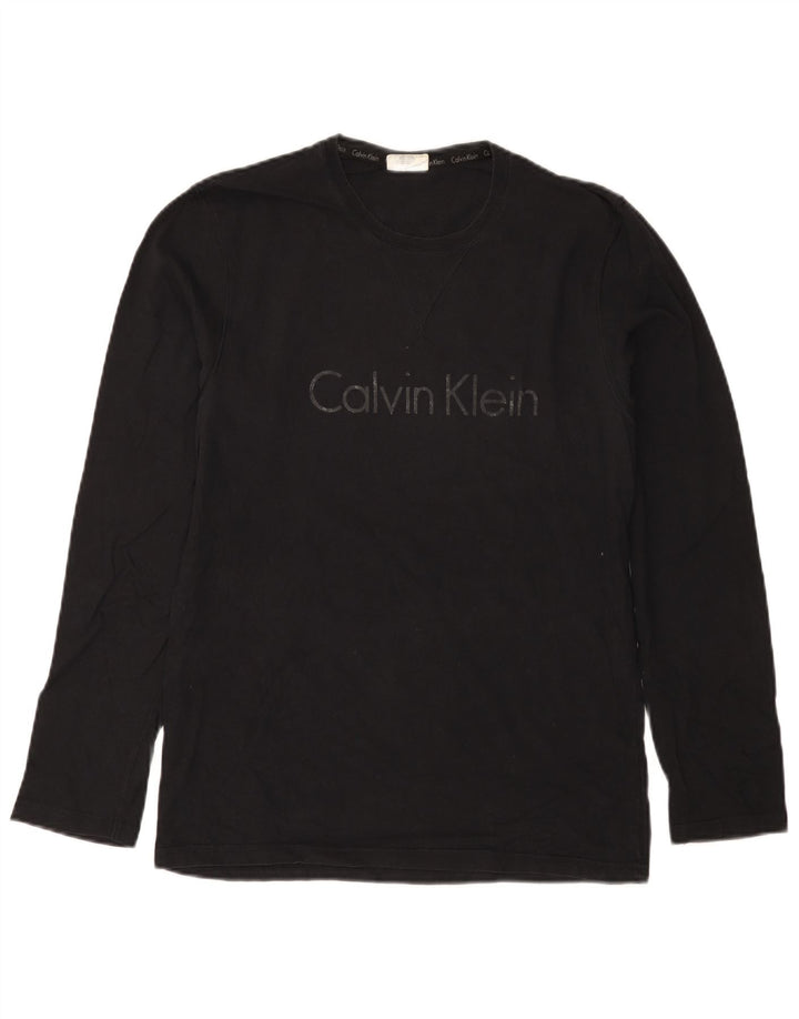 Calvin Klein Haut graphique à manches longues pour hommes, petit noir