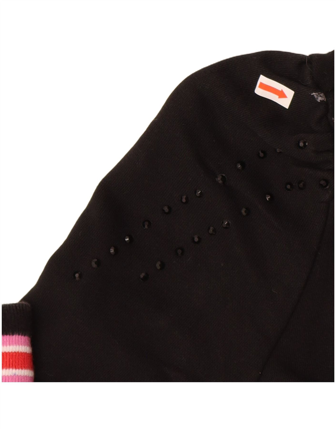 FILA Veste de survêtement fille 9-10 ans Noir Coton