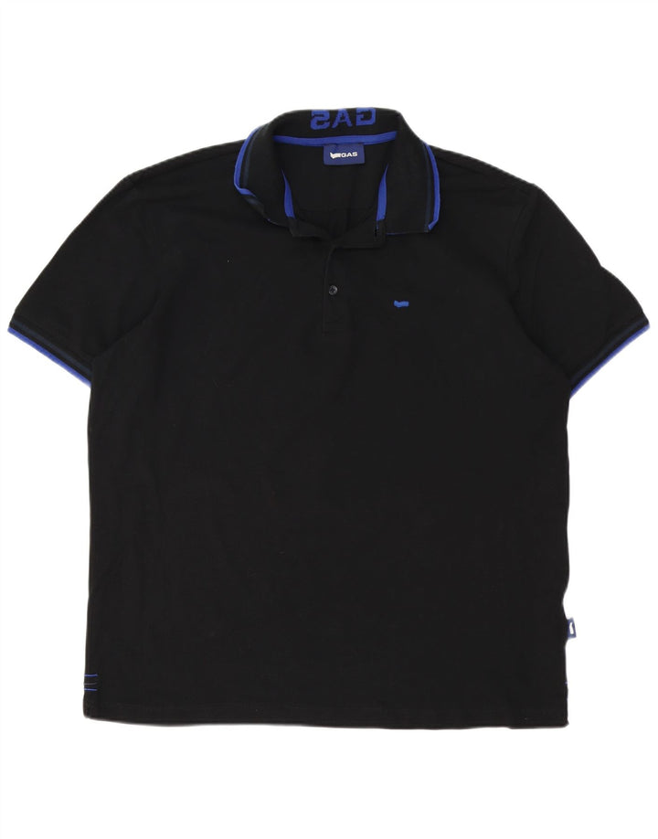 Polo Homme Gas 3XL Coton Noir