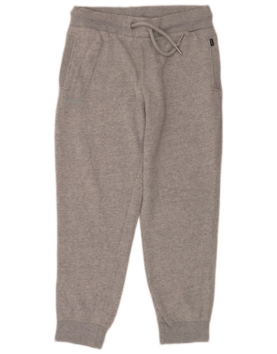 SUPERDRY Pantalon de Survêtement Homme Joggers XL Gris Moucheté Coton