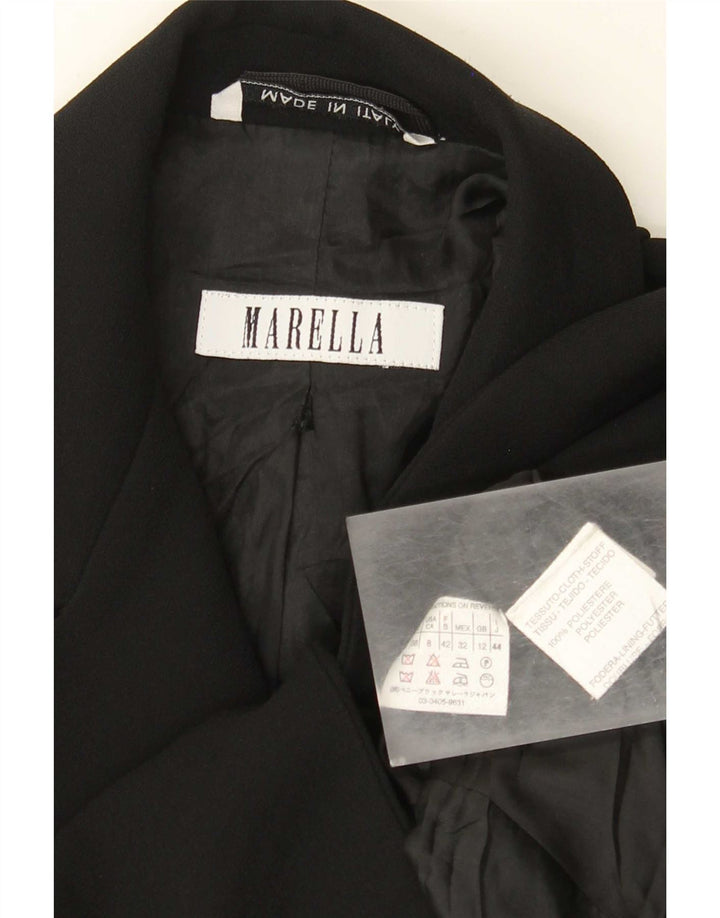 Marella Veste Boléro Femme UK 12 Moyen Noir Polyester