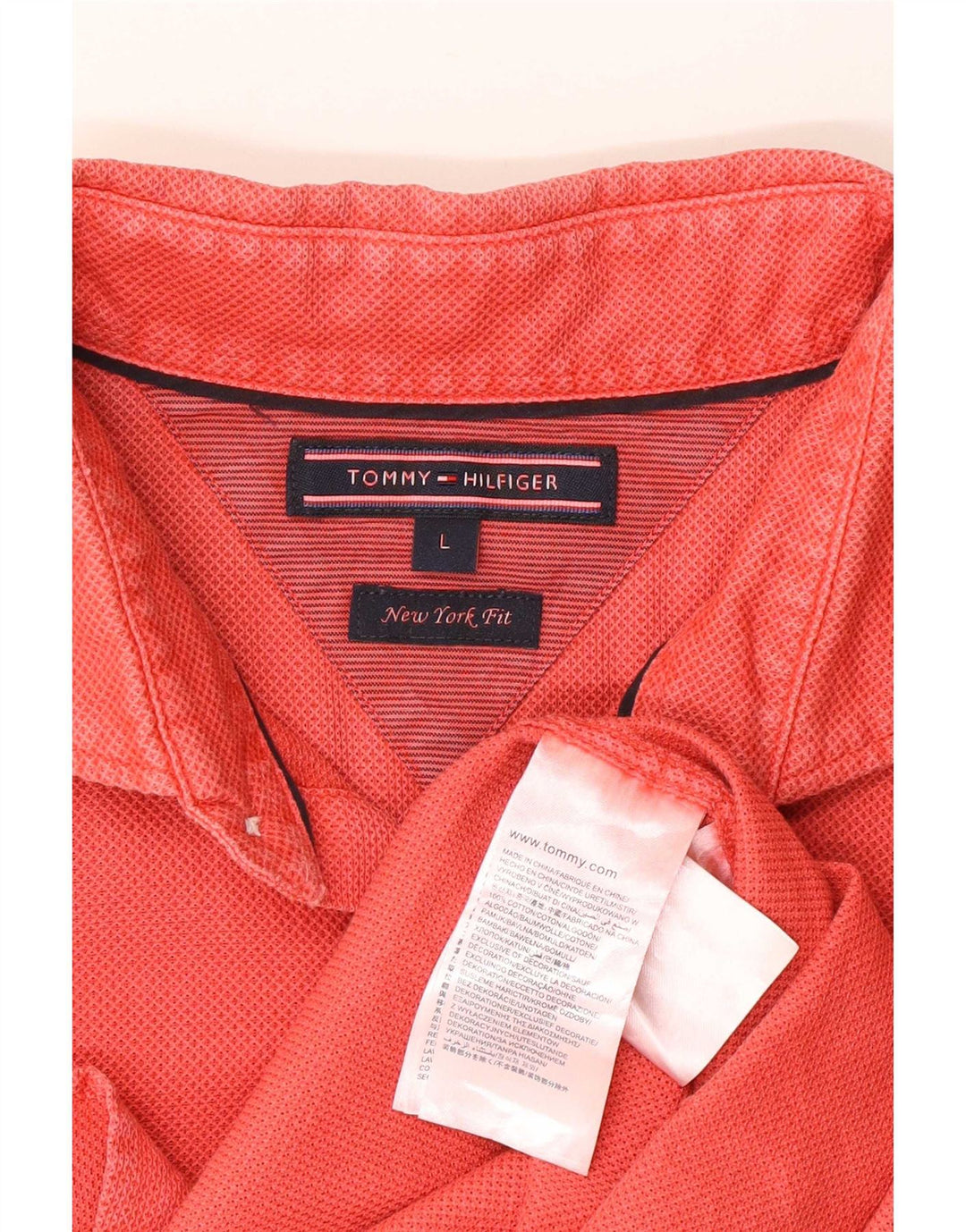 Tommy Hilfiger Chemise Homme Large Rouge Coton
