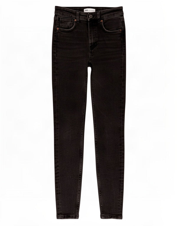 Zara Jean skinny femme EU 34 2XS W24 L27 coton noir