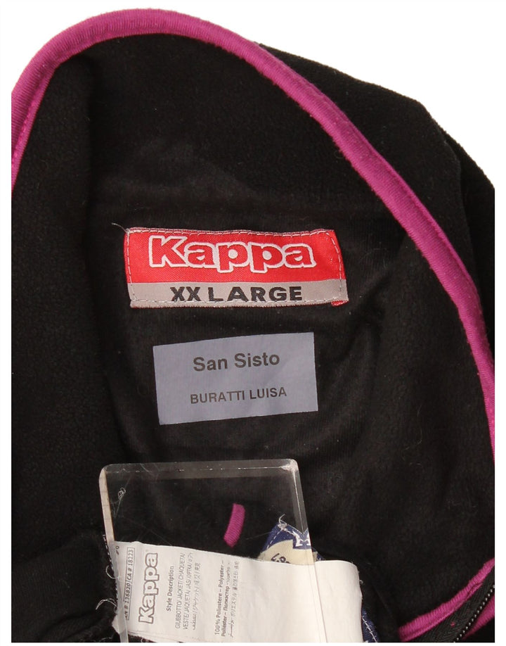 Kappa Veste Polaire Femme UK 20 2XL Noir Polyester