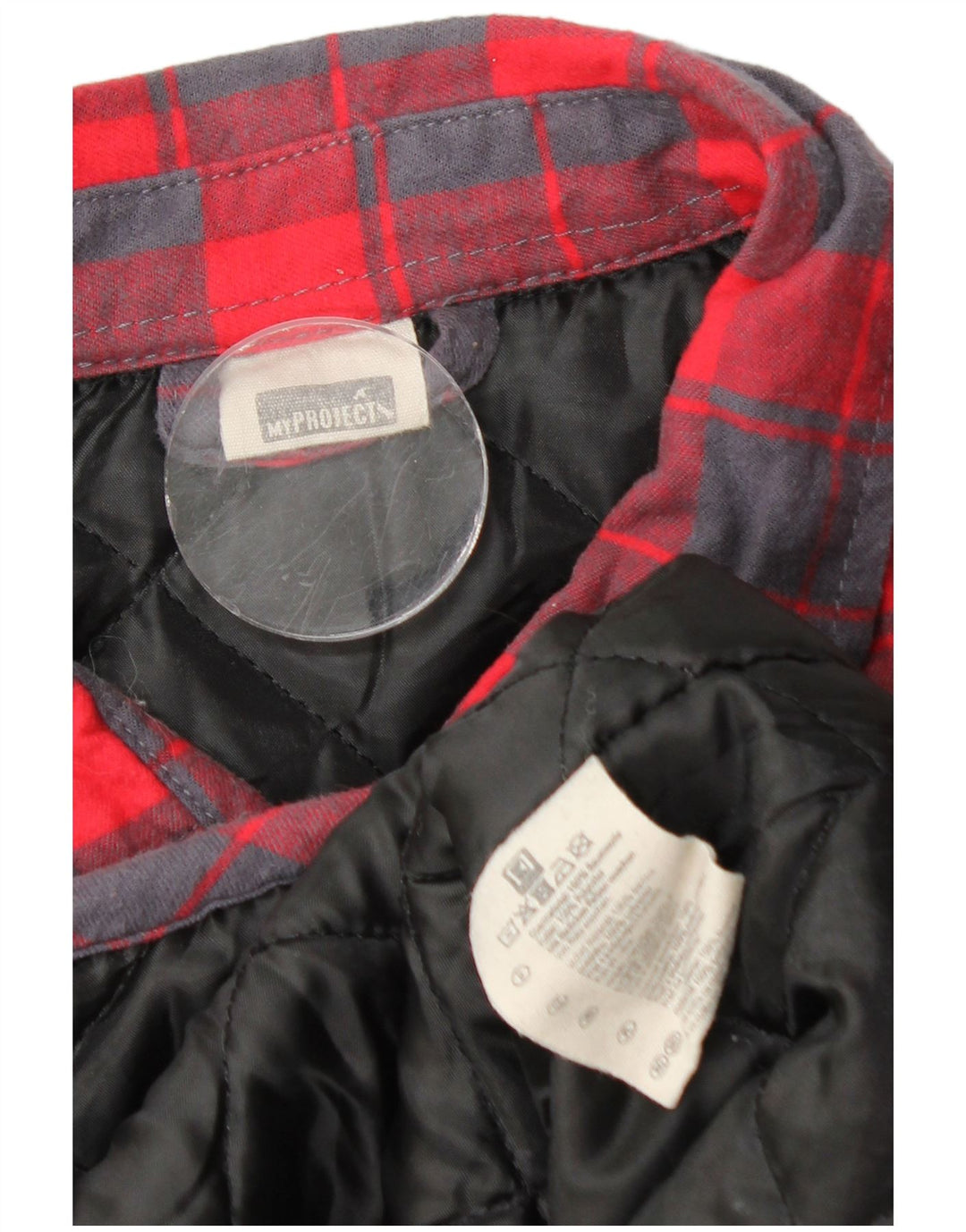 vintage Mens Lumberjack Flanelle Chemise IT 48/50 Moyen Rouge Check Coton