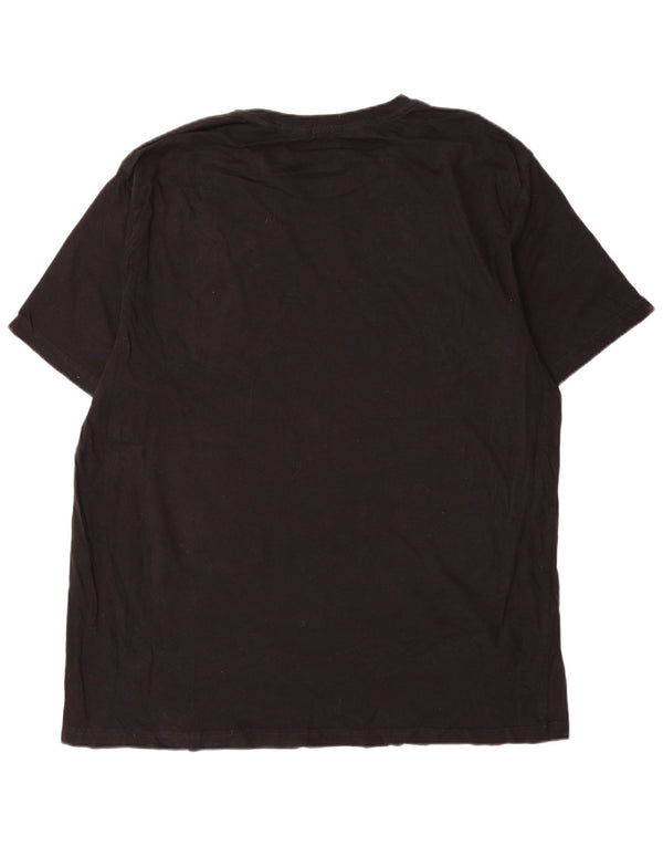Hurley T-Shirt Graphique Homme Top XL Noir Coton