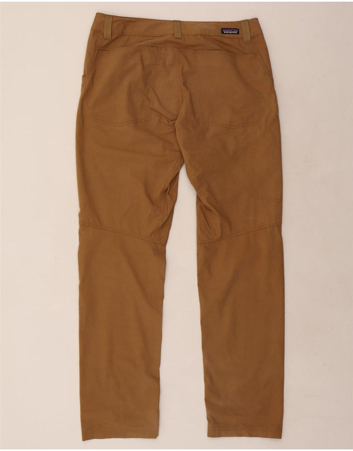 PATAGONIA Pantalon décontracté droit pour homme W34 L33 Beige Coton