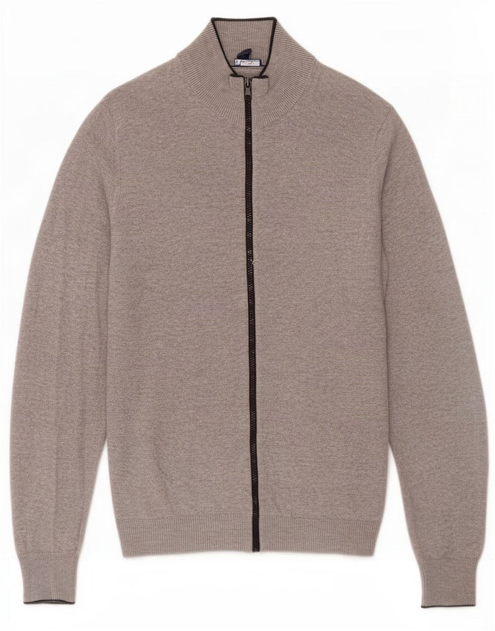Gap Cardigan Pull Homme Gris Moyen Coton