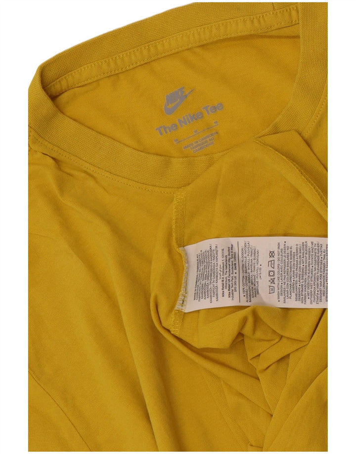 Nike T-Shirt Homme Coton Jaune Moyen