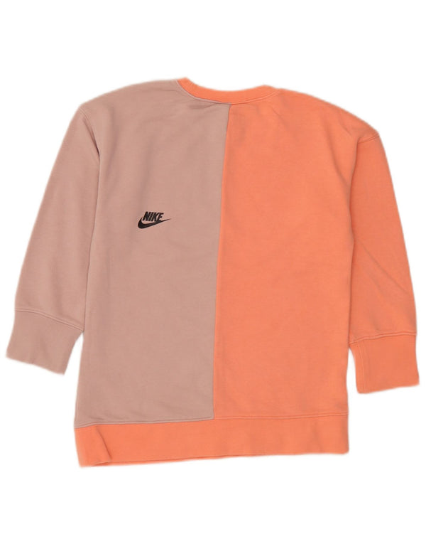 Nike Sweat-shirt graphique pour fille 6-7 ans XS Rose Colourblock Coton