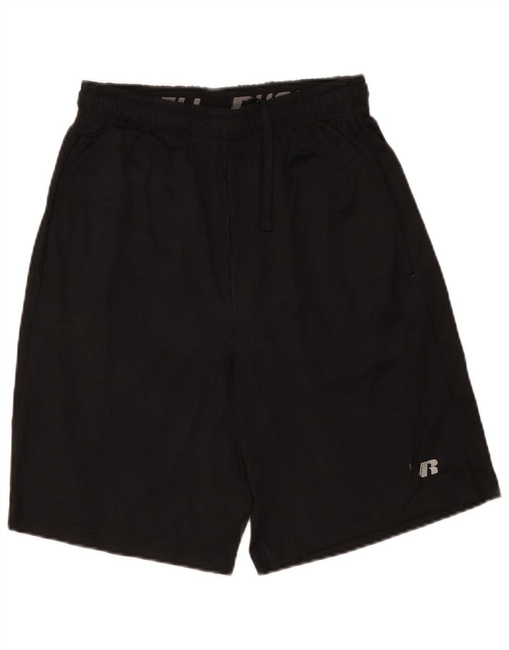 RUSSELL ATHLETIC Short de sport Dri-Power pour homme, petit, noir, polyester