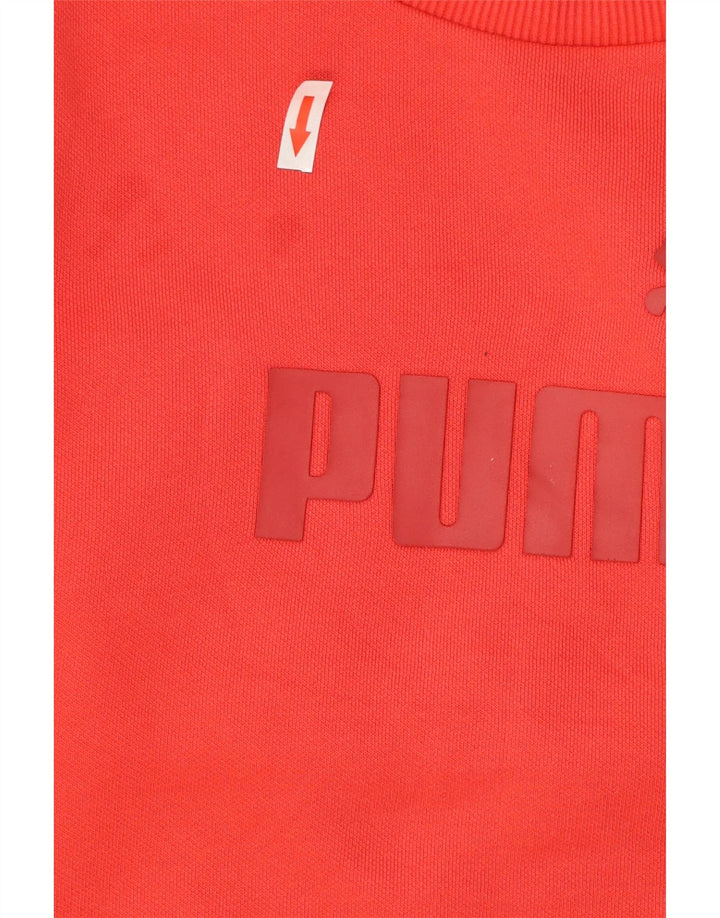 Puma Sweat-Shirt Graphique Homme Rouge Small